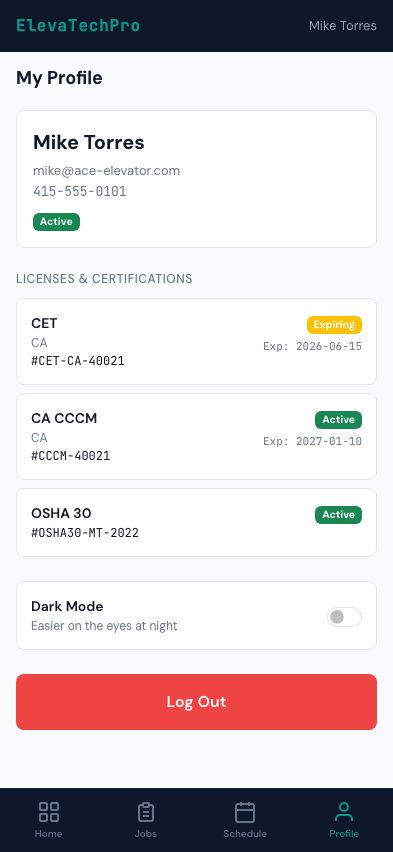 Mobile Profile