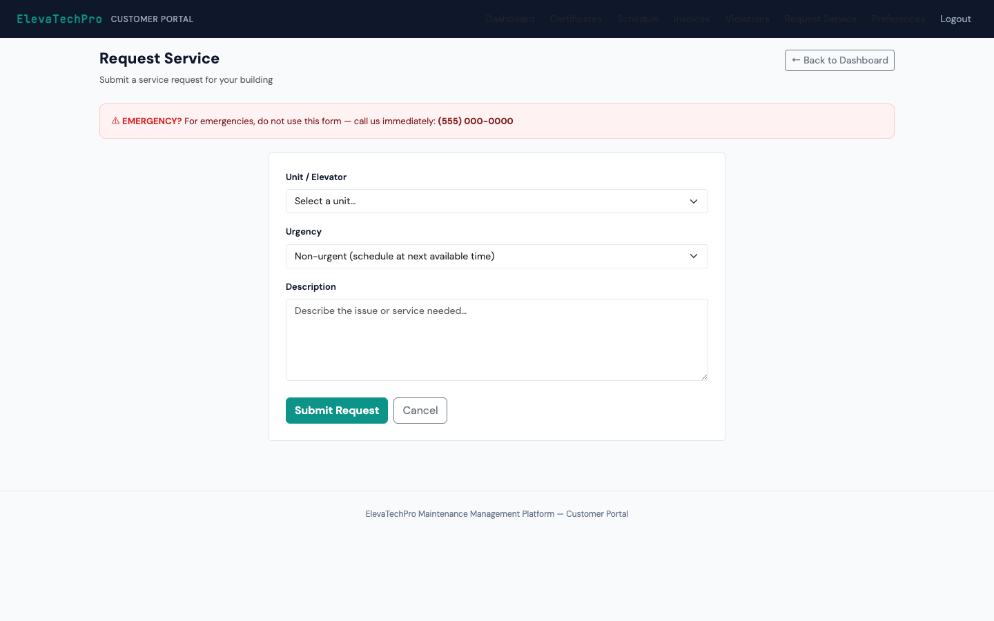 Service Requests